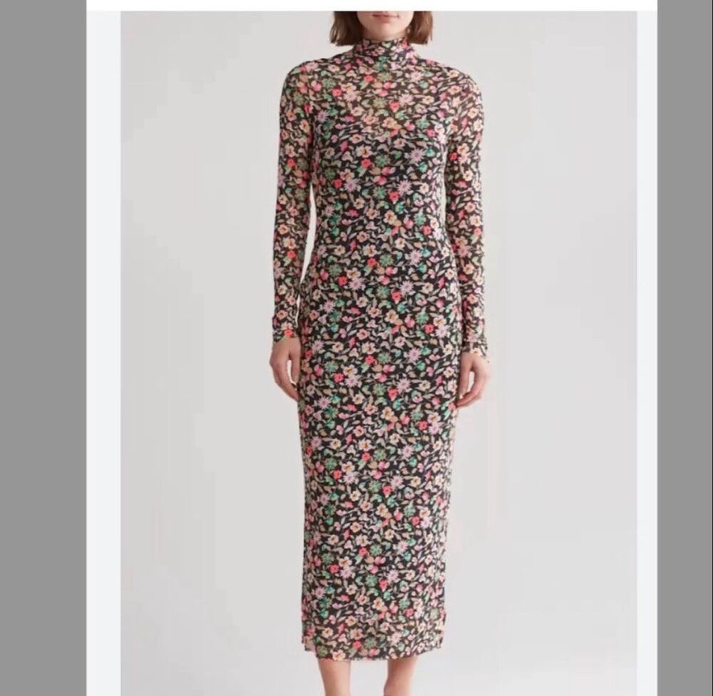 AFRM Marni Mesh Turtleneck Midi Mediun